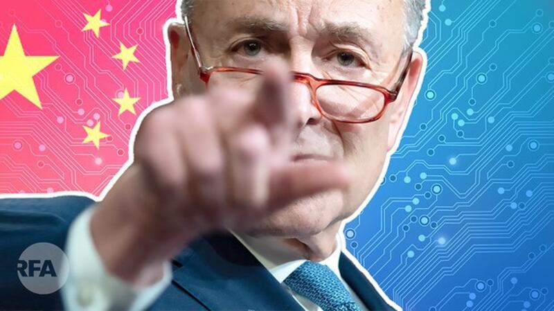 美参院通过《创新竞争法案》 中国强烈不满（自由亚洲电台制图）