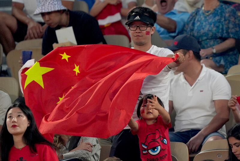 2024巴黎奥运会 王新宇 张志珍 中国球迷