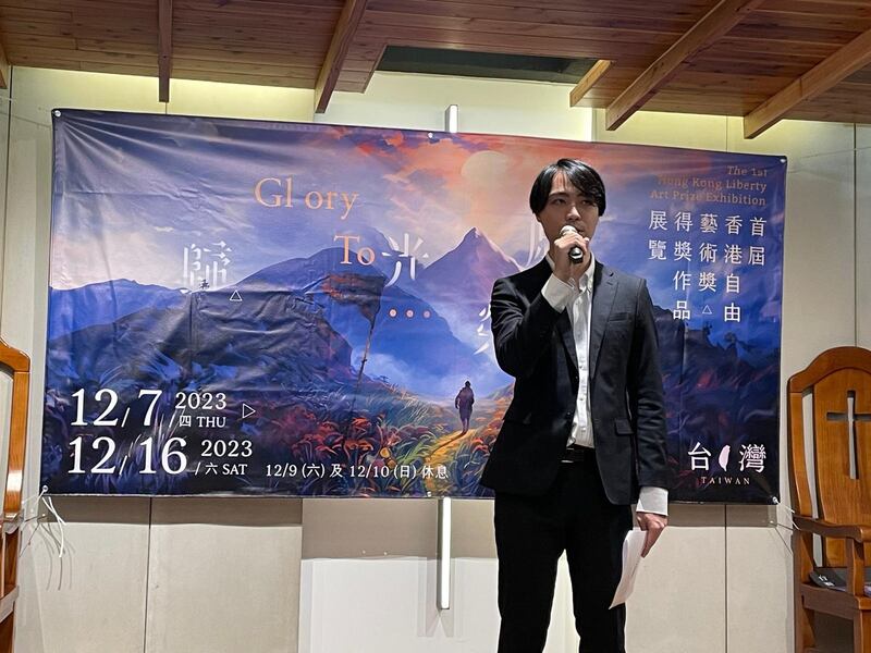 李伊东表示，曾经在大坂参与港人活动后被人跟踪和拍摄。(陈子非摄)