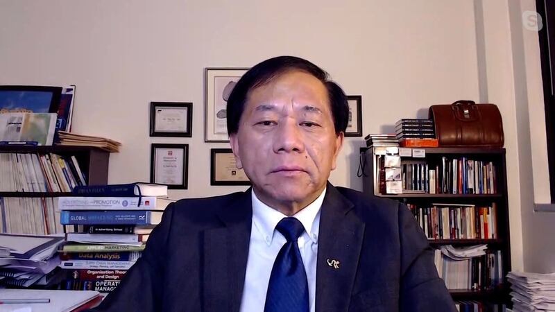 美国南卡罗莱纳大学艾肯商学院市场学教授谢田。(RFA)