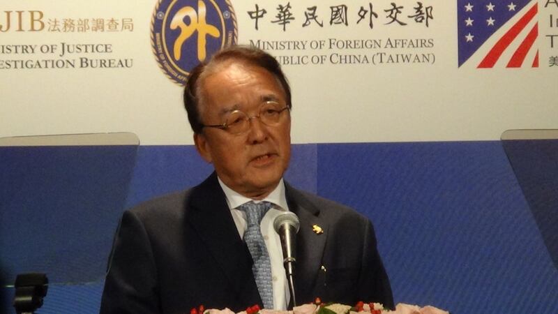 日本台湾交流协会代表沼田干夫。(记者夏小华摄)