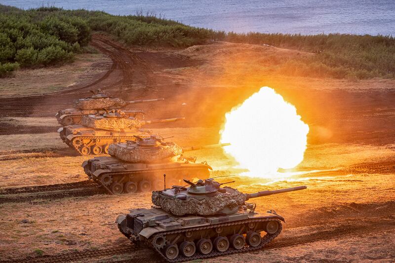 軍事專家認為,台灣岸置武器有能力摧毀解放軍大部份兩棲登陸兵力。(台灣國防部提供)