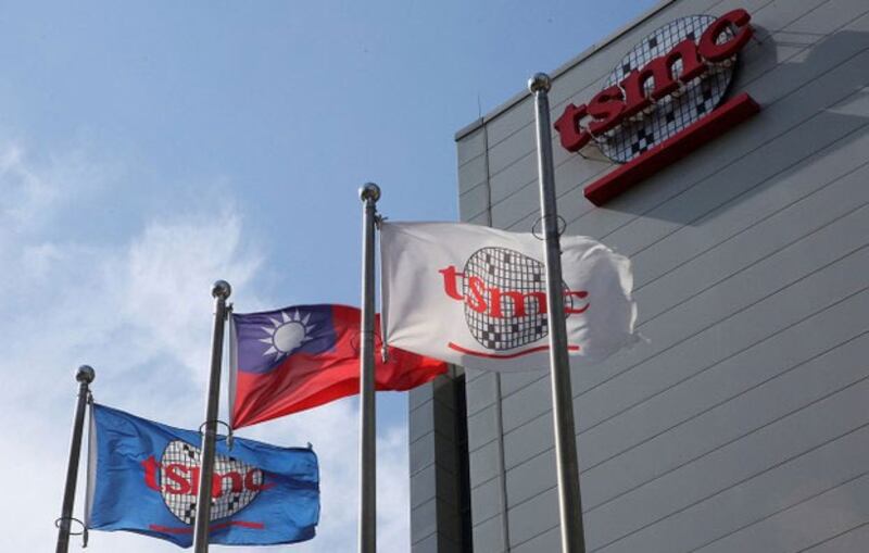 台积电被称为台湾半导体产业“护国神山”,美日中争相邀请设厂。图为台积电在新竹的总部。(路透社资料照片)