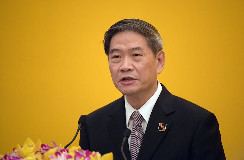 资料照:中国海协会长张志军。(法新社)