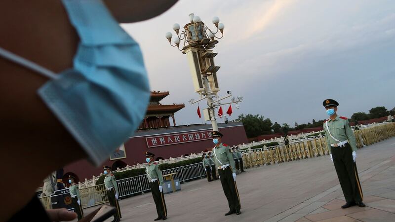 据多家香港媒体引述政协委员和港区人大代表消息,国安法范围包括禁止分裂国家丶颠覆中央人民政府丶外国干预及恐怖主义行为。(路透社资料图片)