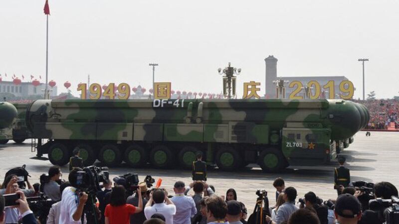 去年10月底中共十九届五中全会,首次提出“2027年建军百年”,5日的《政府工作报告》进一步指出,今年要聚焦建军一百年奋斗目标。(法新社)