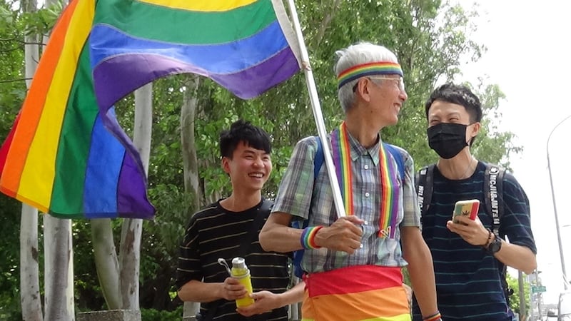 祁家威说,争取完婚姻平权,要继续争取疾病平权。(记者夏小华摄)