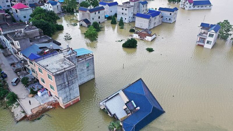 中国大陆今年历经严重洪荒。(路透社)