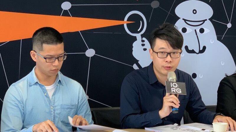 IORG 共同主持人王希(右)。(记者夏小华摄)