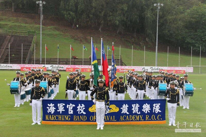 台湾海军敦睦舰队曾访问所罗门。（于德胜提供）