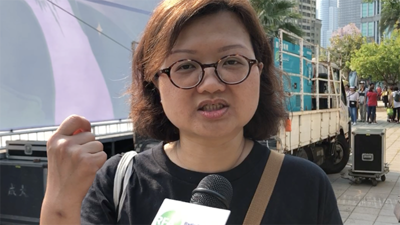 香港移民钟慧沁认为“最应该恐惧的是恐惧本身”。(记者夏小华摄)