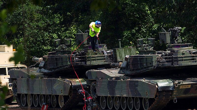 美国将向台湾出售的艾布拉姆斯(Abrams)坦克(美联社)