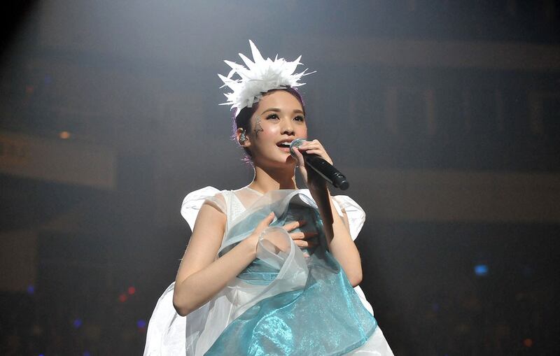 资料照:台湾歌手杨丞琳。(法新社)