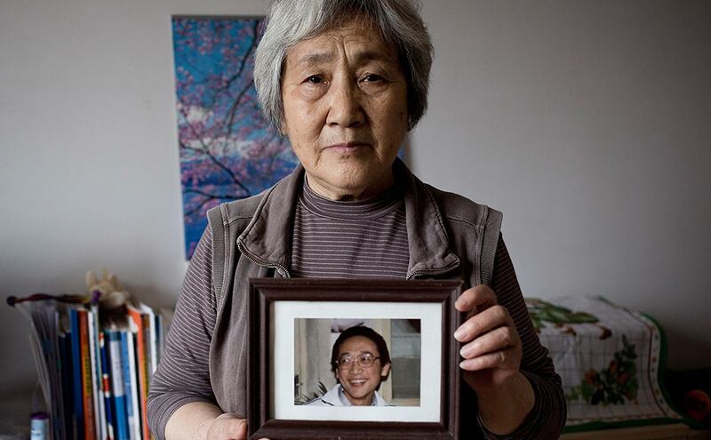 六四死难者王楠的母亲张先玲(美联社)