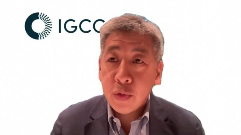 加州大学圣地亚哥分校全球冲突与合作研究所主任张太铭(Tai Ming Cheung)。(视频截图/USCC)