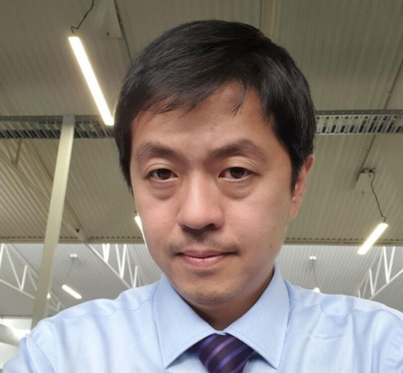 香港前立法会议员许智峰。(许智峰独家提供)