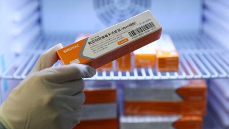 中国研发生产的一款新冠疫苗(路透社)