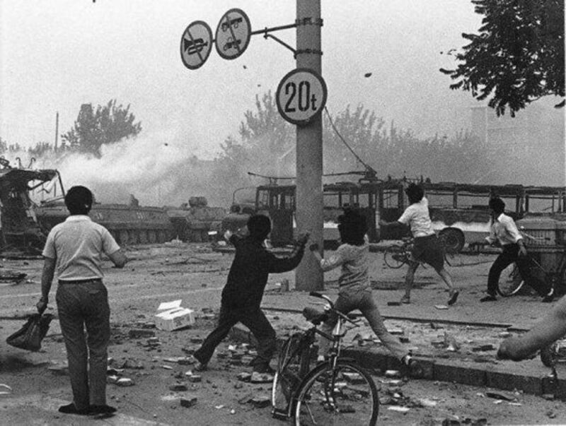 1989年6月4日早晨,木樨地(六四档案图)