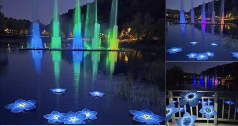 보라매공원에 조성된 세송이물망초의 연못