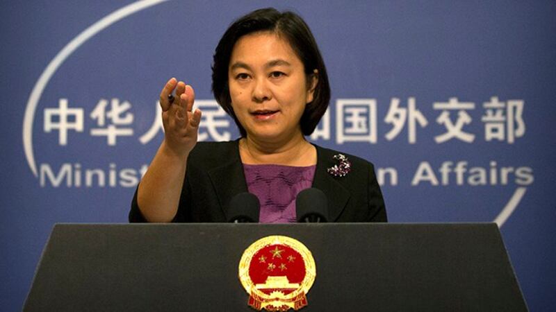 中国外交部发言人华春莹（美联社）