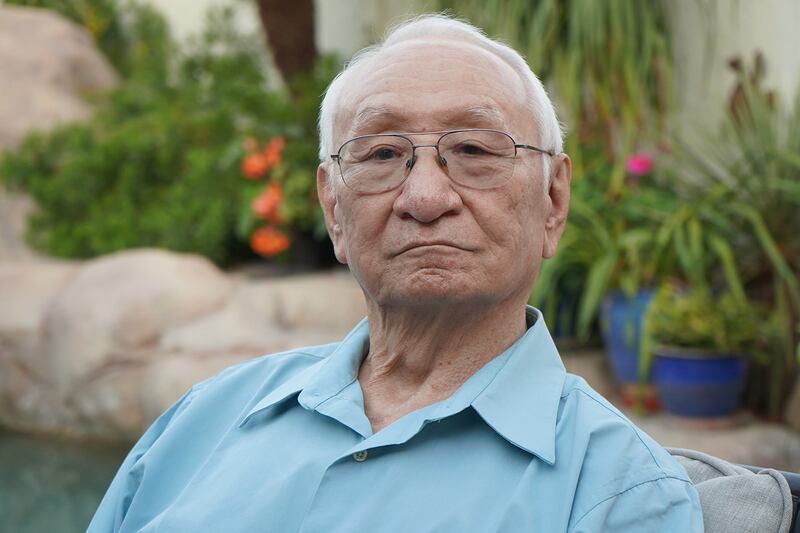Tibetan resistance fighter Tsering Dorjee is interviewed in Santa Ana, California, Oct. 19, 2024.