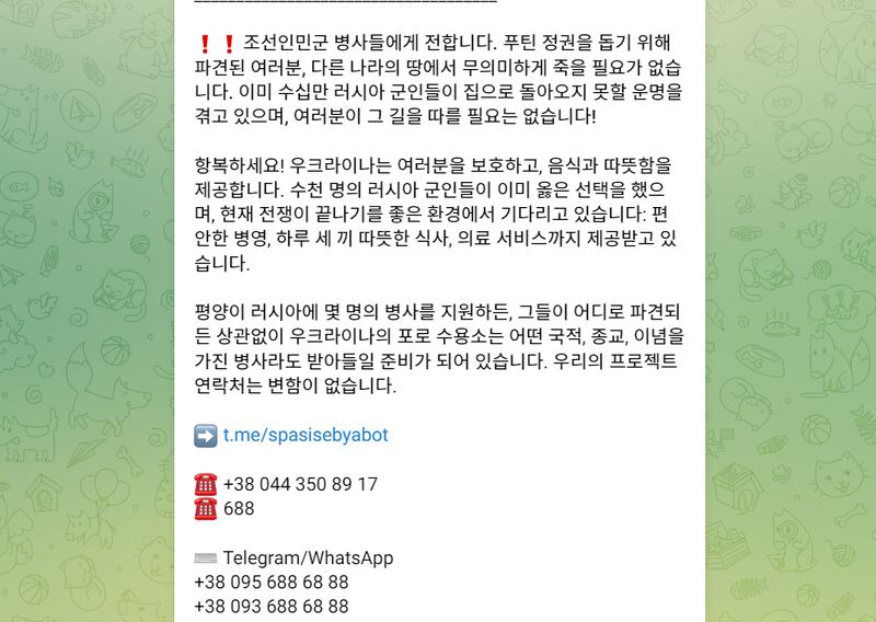 Ukraine calls for surrender of North Korea troops