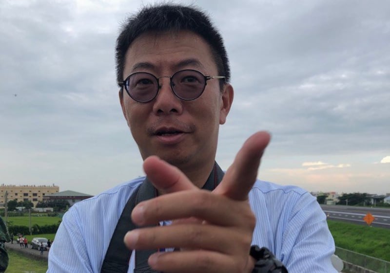 全球防卫杂志采访主任陈国铭。(记者夏小华摄)