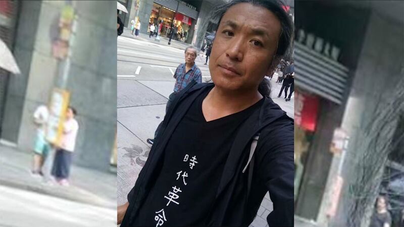 两个月前,刘红志(图)亲自到香港声援反送中运动。(欧彪峰脸书图片,拍摄日期不详)